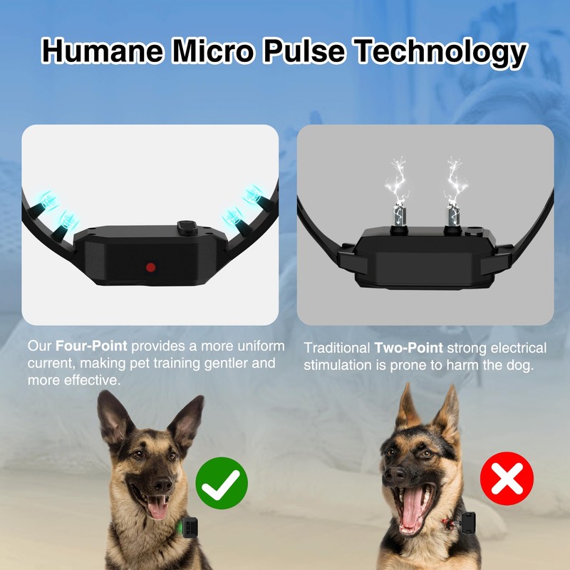 PATPET Dog Training Collar with Night Lights - 4200FT Waterproof