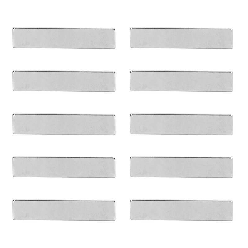 10Pcs Neodymium Bar Magnets Powerful Super Strong Rare Earth Metal