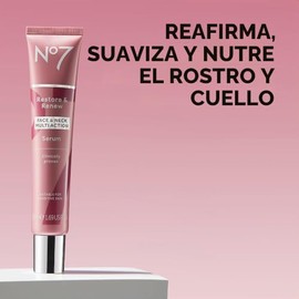No7 Restore & Renew Face & Neck Multi Action Serum - 1oz