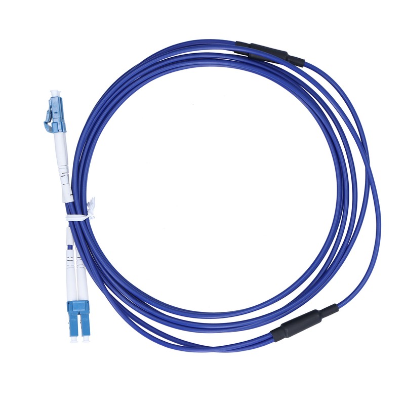Optical Fiber Patch Cord Armored Jumper Single Mode 2 Core