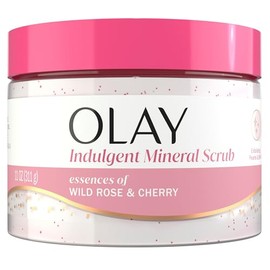 Olay Exfoliante corporal con minerales, perlas exfoliantes y masajeadoras para la piel, fórmula nutritiva suave y suave, BHA renovador, complejo de vi