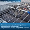 Temp Probe Clip 6 Pack - Four Holes Grill Temperature