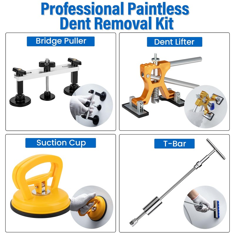 ZEUSFIRE Dent Puller Dent Remover Kit for Car, Professional Paintless