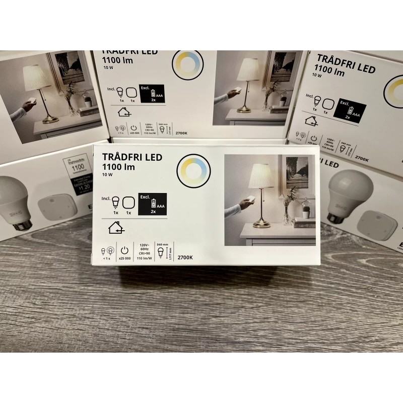 IKEA TRÅDFRI Kit, Remote control + LED BULD E26 1100