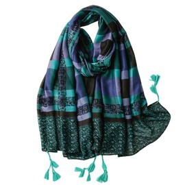 FAIRYGATE Ladies Scarves Lightweight Clearance Shawl Wrap Lovely Gift Tassel Scarf Scarfs for Women Sale 85011