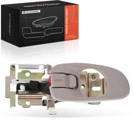 A-Premium Front or Rear Driver Side Interior Door Handle Compatible with Kia Sephia 1998-2001, Spectra 2000-2003 Hatchback, Beige, Replace# 0K9A4-59330C75