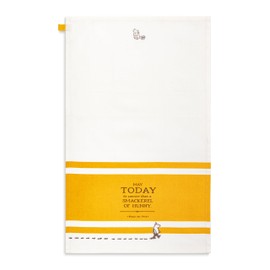 DEMDACO Pooh Classic Yellow Bear Everyday Collection May Today Be Sweeter Than A Smackerel of Hunny Yellow 17 x 28 All Cotton Absorbent Kitchen Dish Hand Towel