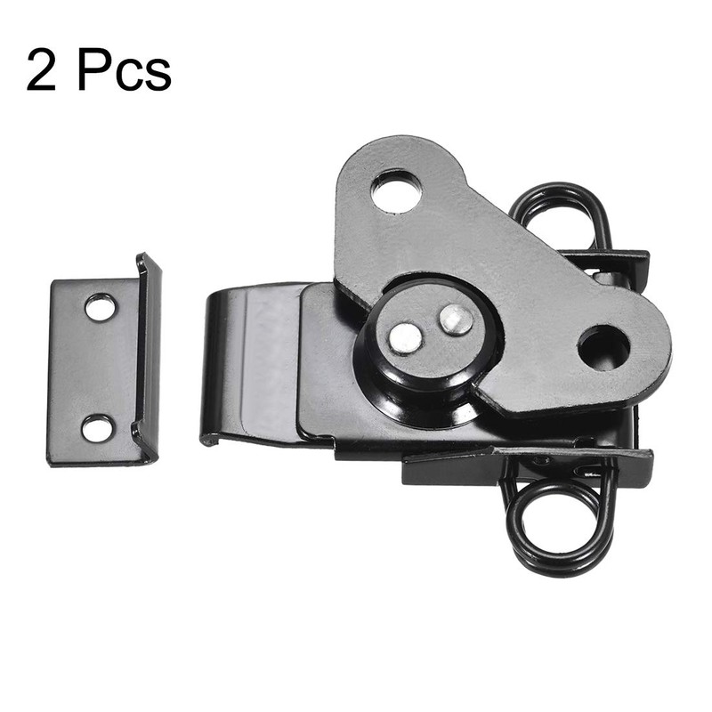 uxcell 2.24-inch Iron Spring Loaded Butterfly Twist Latch Keeper Toggle