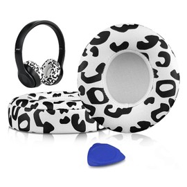 SoloWIT® Professionelle Ersatz Ohrpolster für Beats Solo 2 & Solo 3 Kabellose On-Ear Kopfhörer mit Weiches Proteinleder, Starkes Klebeband