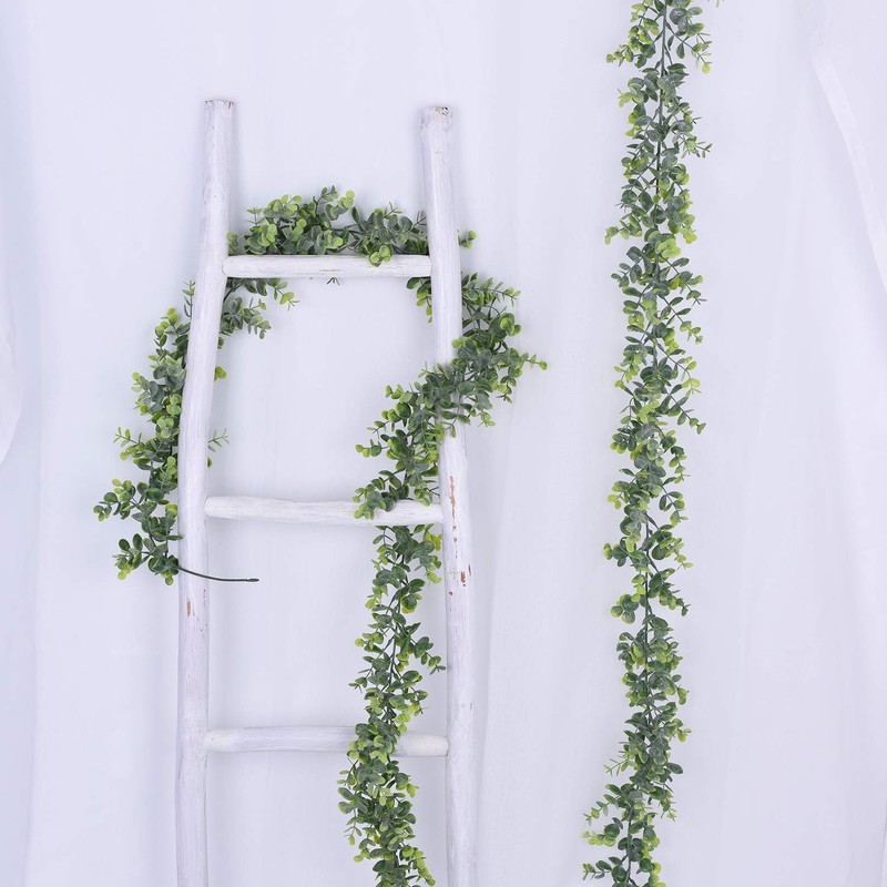 DearHouse Faux Eucalyptus Garland Plant, 2 Pack Artificial Vines Hanging