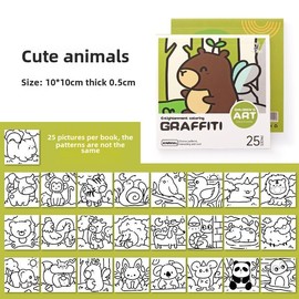 Portable Sketchbook for Travel & Creativity | Perfect for Watercolor & Sketching | 2024 Trending Art Supplies | Durable & Stylish Design - Color: Cute Animals