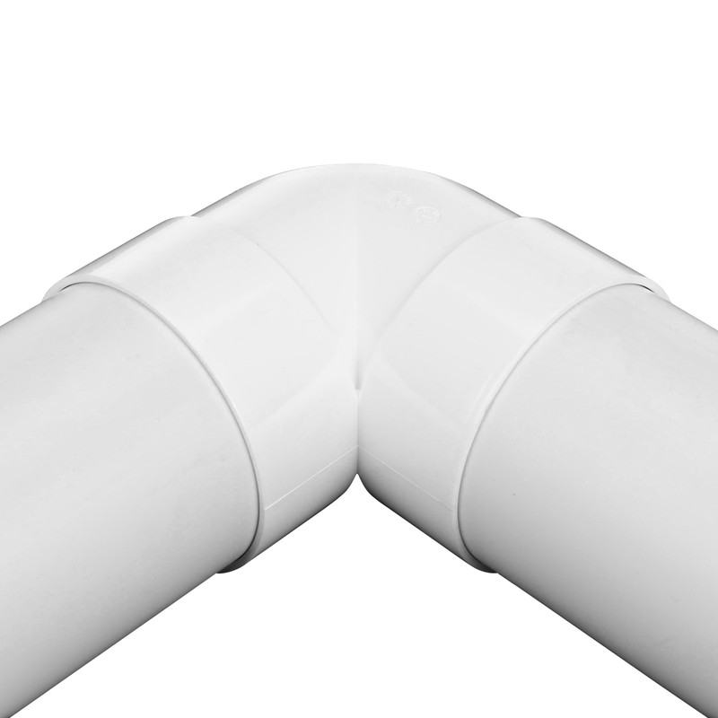 NDS 4P02 PVC 90-Degree Elbow, 4-Inch, for Hub X Hub