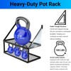 Miyili 30-Inch Kitchen Pot Rack with 15 Hooks, Wall Mounted