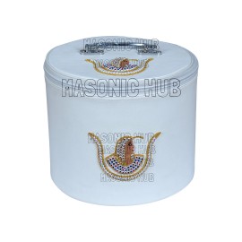 Masonic Daughters OF ISIS White Fez Case - Fully Hand Made