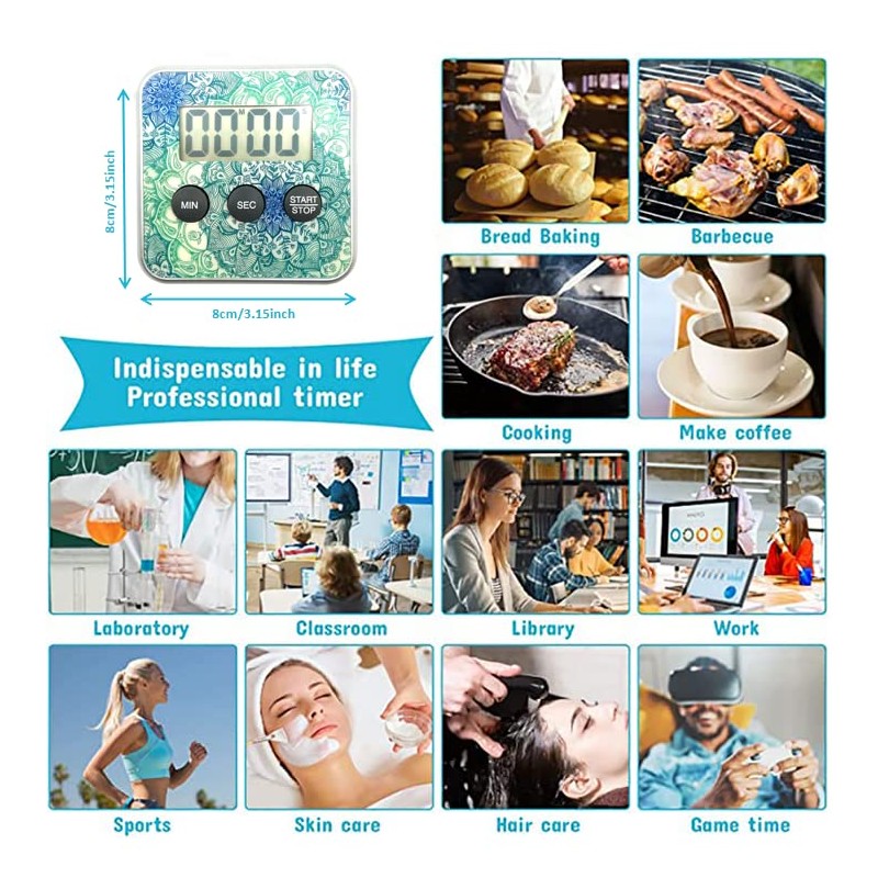 Multi-Function Electronic Timer, Classroom Learning Management Kitchen Magnetic Digital Timer