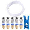 QitinDasen 5 Meters 3D Printer PTFE Teflon Tube with Cutter,