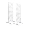 Only Hangers 2' x 6' Gridwall Panel Tower with T-Base