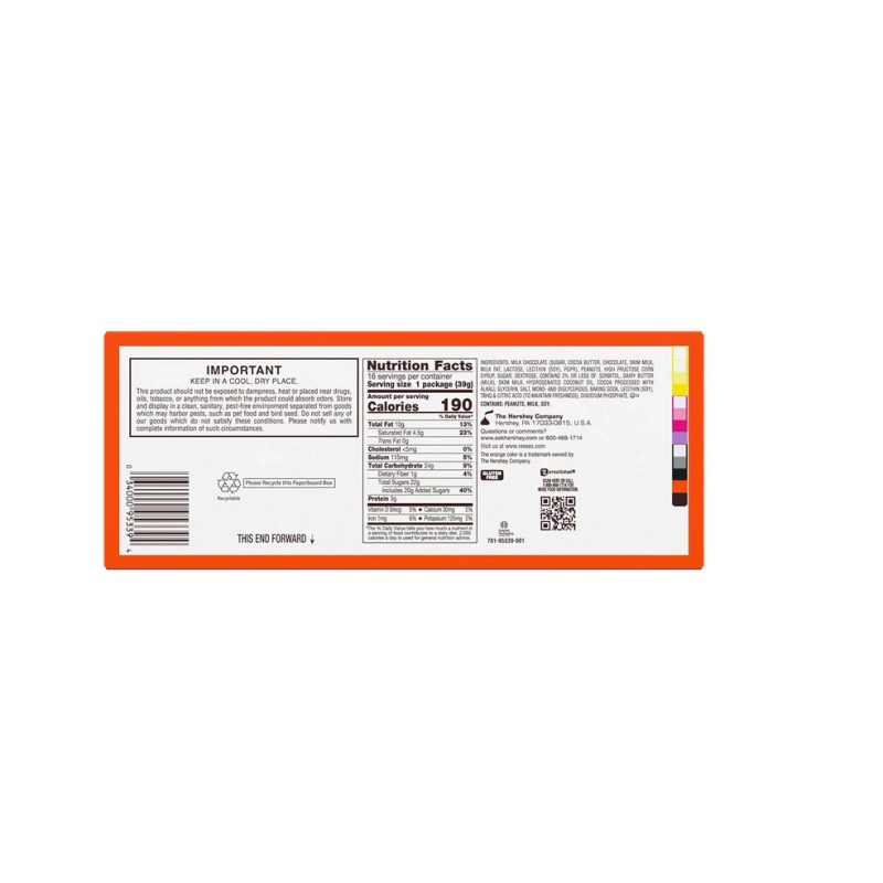 REESE'S Milk Chocolate Peanut Butter Cups, Christmas Candy, Select Flavor