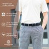 LINDENMANN Men's Stretch Belt Textile Braided Belt for Golf Black,