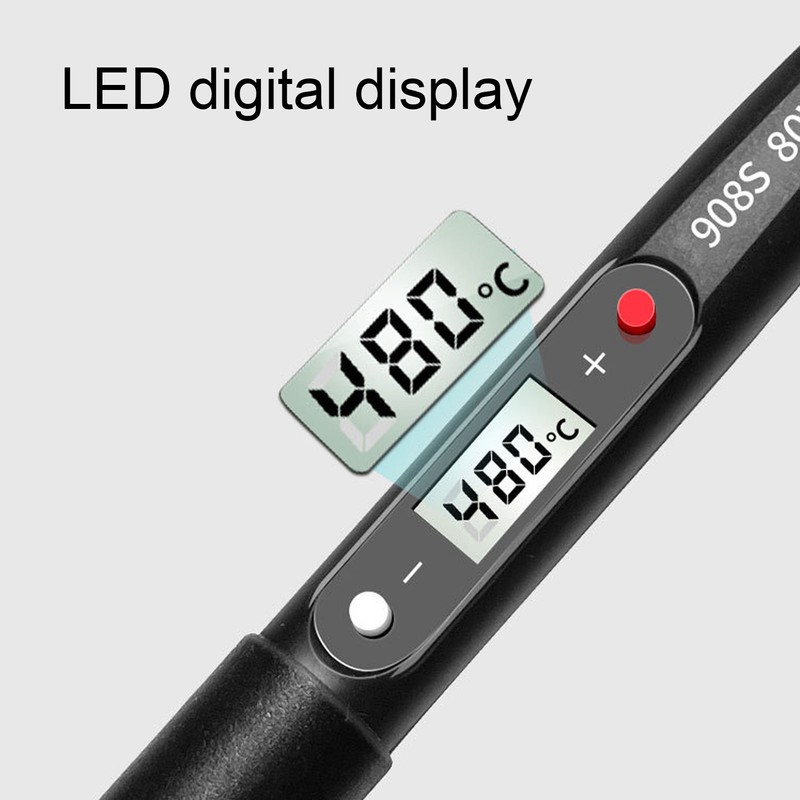 Soldering Iron Multimeter Kit 80W Digital Adjustable Temperature Electronics Welding