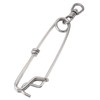 10 Set 3.8 X 150mm Fishing Snap Swivel 304 Stainless