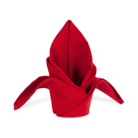 Red Cloth Napkins – 100 Pack of 20” Large Dinner Table Linen - Easy Care and Perfect for Restaurant, Hotel, Wedding or Catering – Commercial Quality neatly Hemmed Napkins in Premium Weight Fabric