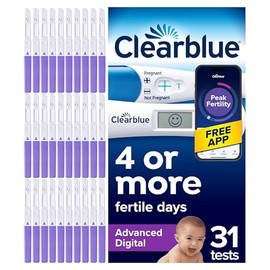 Clearblue Advanced Digital Ovulation Tests & Pregnancy Test Combo, 30+1