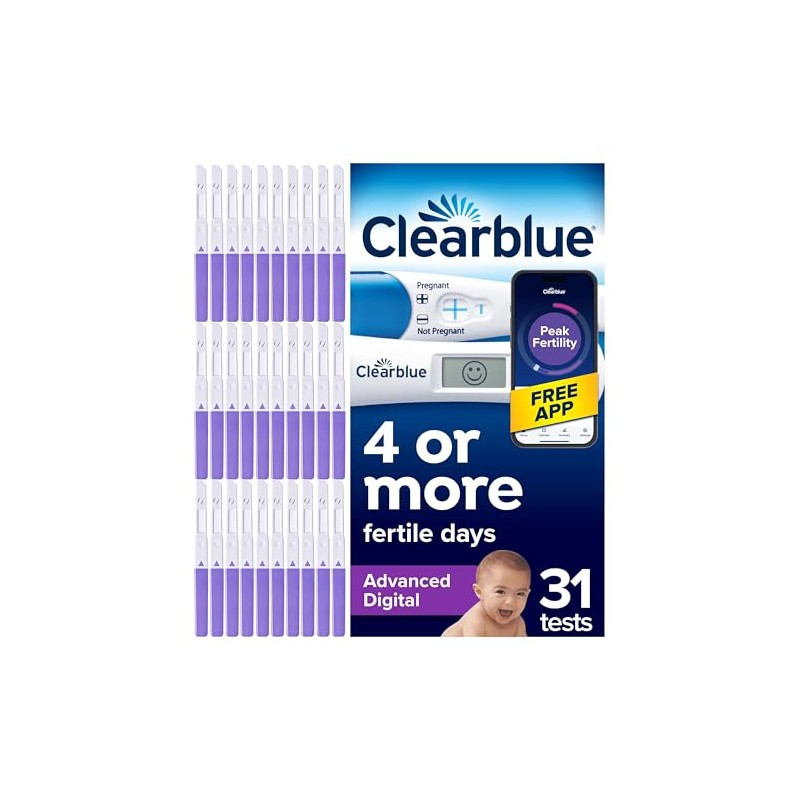 Clearblue Advanced Digital Ovulation Tests & Pregnancy Test Combo, 30+1
