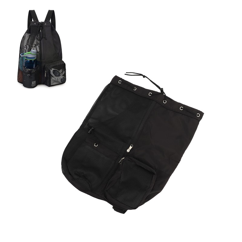Mesh Beach Backpack Adjustable Shoulder Strap Lightweight Breathable Mesh and