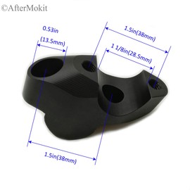 AfterMokit Replacement 1 1/8 inch Handlebar Riser Extension Upward & Backward Mount Extender Clamps for KTM 690 Duke Enduro R SMC R 1050 1090 1190 Adventure 1290 Super Adventure Super Duke Black