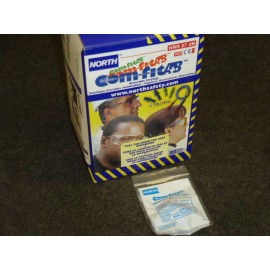 NORTH Safety NEW! COM-FIT A+B EARPLUGS, 100 PAIR, NRR 27, #281604, by NORTH SAFETY