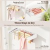 Vasunray Wall Mounted Clothes Drying Rack Folding Indoor, Foldable Laundry