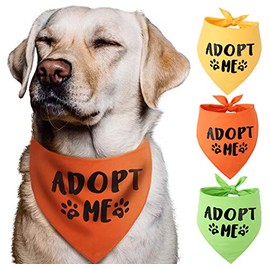 Adopt Me - Bandana para perros, Paquete de 3