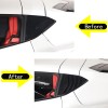 car-attention Gloss Black Side Window Louver Shutter Cover Trim 2pcs