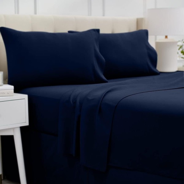 lalaLOOM Twin Bed Sheet Set, Soft Microfiber Hotel Luxury Bedding,