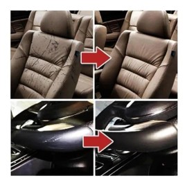 Gel Reparar Cuero Asiento Autos Sillones Negro Con Aplicador
