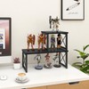 ELITEROO Wood Desktop Shelf, Freestanding Small Bookshelf Dorm Supplies Organizers,