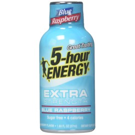 5 Hour Energy Extra Strength Blue Raspberry - Pack of 6