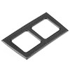 Carbon Fiber Rear Air Outlet Vent Cover Trim Fit for