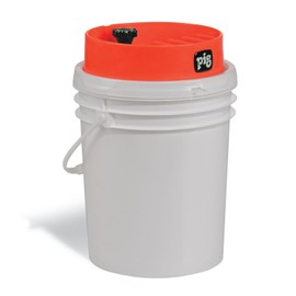PIG Poly Pail Funnel | 5 Gallon Bucket Funnel | Drainage Space 9.69” x 2.25” | Ext. Dia. 10.25" x 3" H | Orange | PM50819-OR