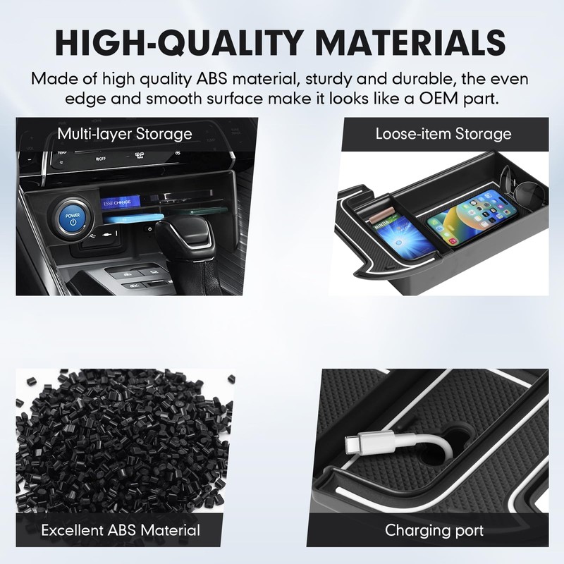 Autorder 2PCS Center Console Organizer for 2021 2022 2023 2024