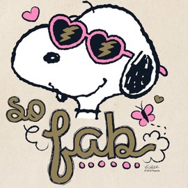 CafePress Peanuts So Fab Reusable Natural Beige Canvas Shopping Bag