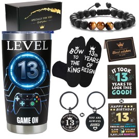 Carselage 13 Year Old Boy Gifts, 13th Birthday Gifts Decorations for Son, Gamer Gifts for Teenage Boy, Christmas Gift for Kids, Nephew, Grandson, Brother