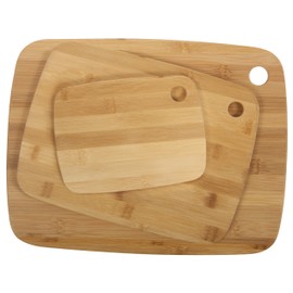 Core Bamboo Classic Cutting Board Combo Pack, Natural, Small/Medium/Large