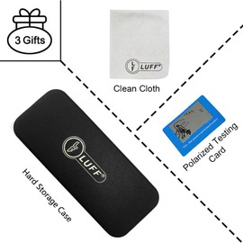 LUFF Polarized Clip on Sunglasses for women and men,sunglasses clip for car visor,UV400 Outdoor/Driving/Fishing(Blue)