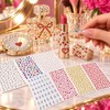 3240 Piezas Autoadhesivas Brillos para Decorar, 7 Hojas Gemas Faciales