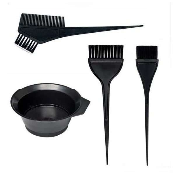 Hair Dye Mixing Bowl and Brush Set, 4-Piece Professional Colouring