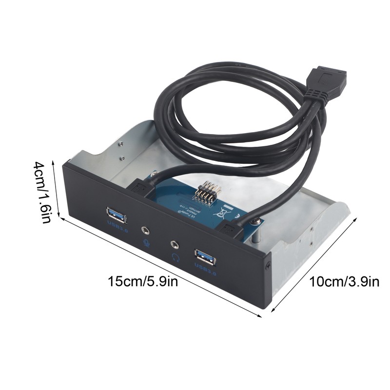 USB3.0 AUDIO Floppy Front Panel 3.5inch 2 USB3.0 Interfaces with