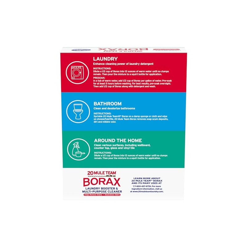 20 Mule Team All Natural Borax Detergent Booster & Multi-Purpose
