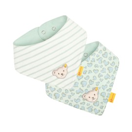 Steiff Baby Girls' Neckerchief Pack of 2, Harbor Gray
